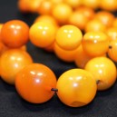 Antique natural amber beads necklace